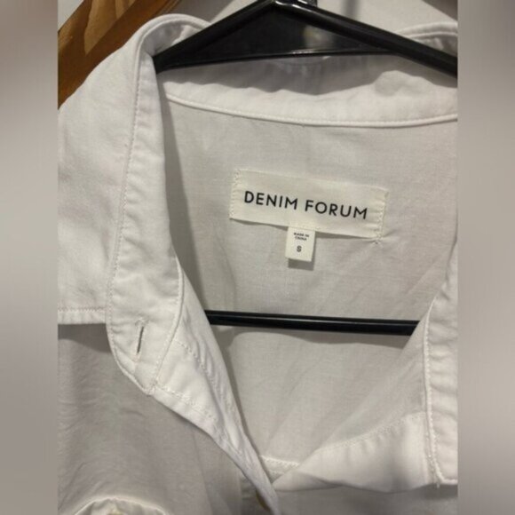 EUC- DENIM FORUM THE JANE SHIRT -100% cotton- Small- oversized - Picture 2 of 8